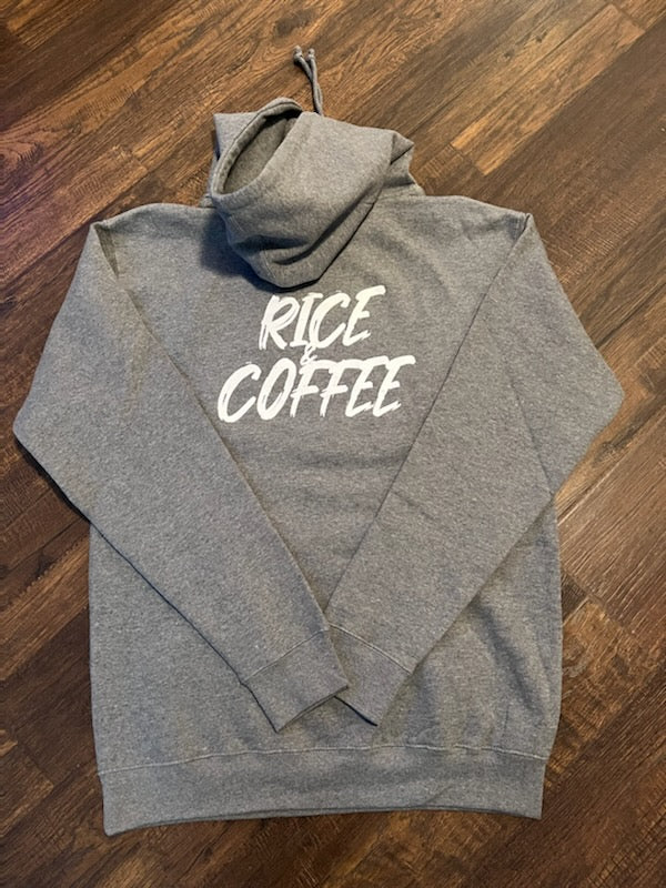 Rice&Coffee Hoodie - Panda Face (Grey/White/Black)